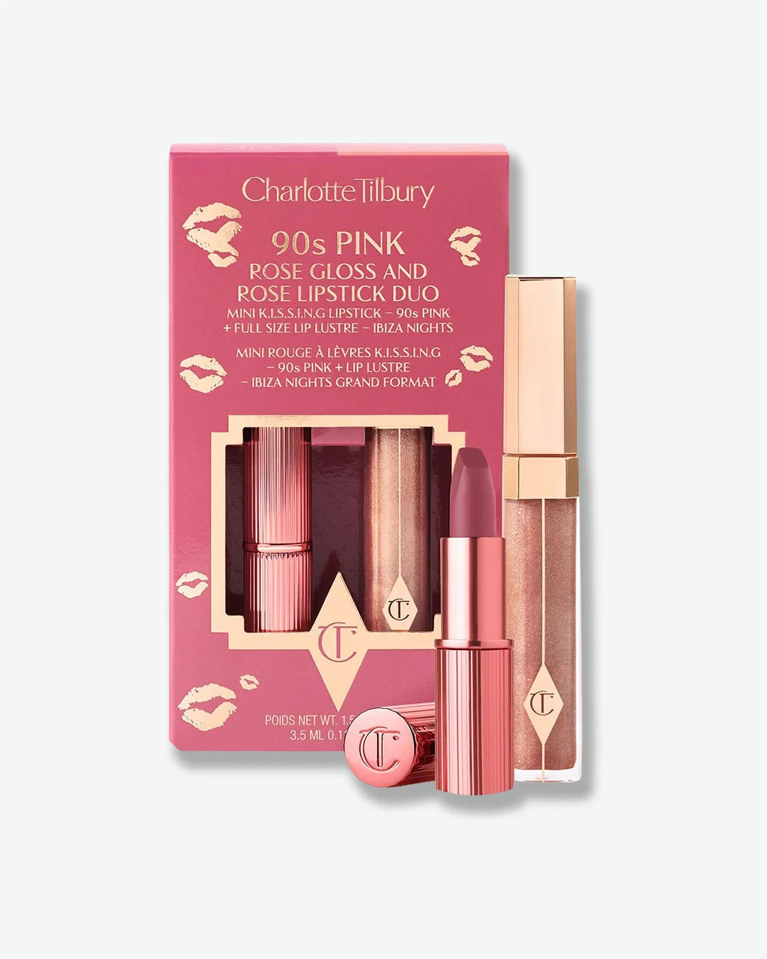 Charlotte Tilbury 90s Pink Gloss and Lipstick Dio