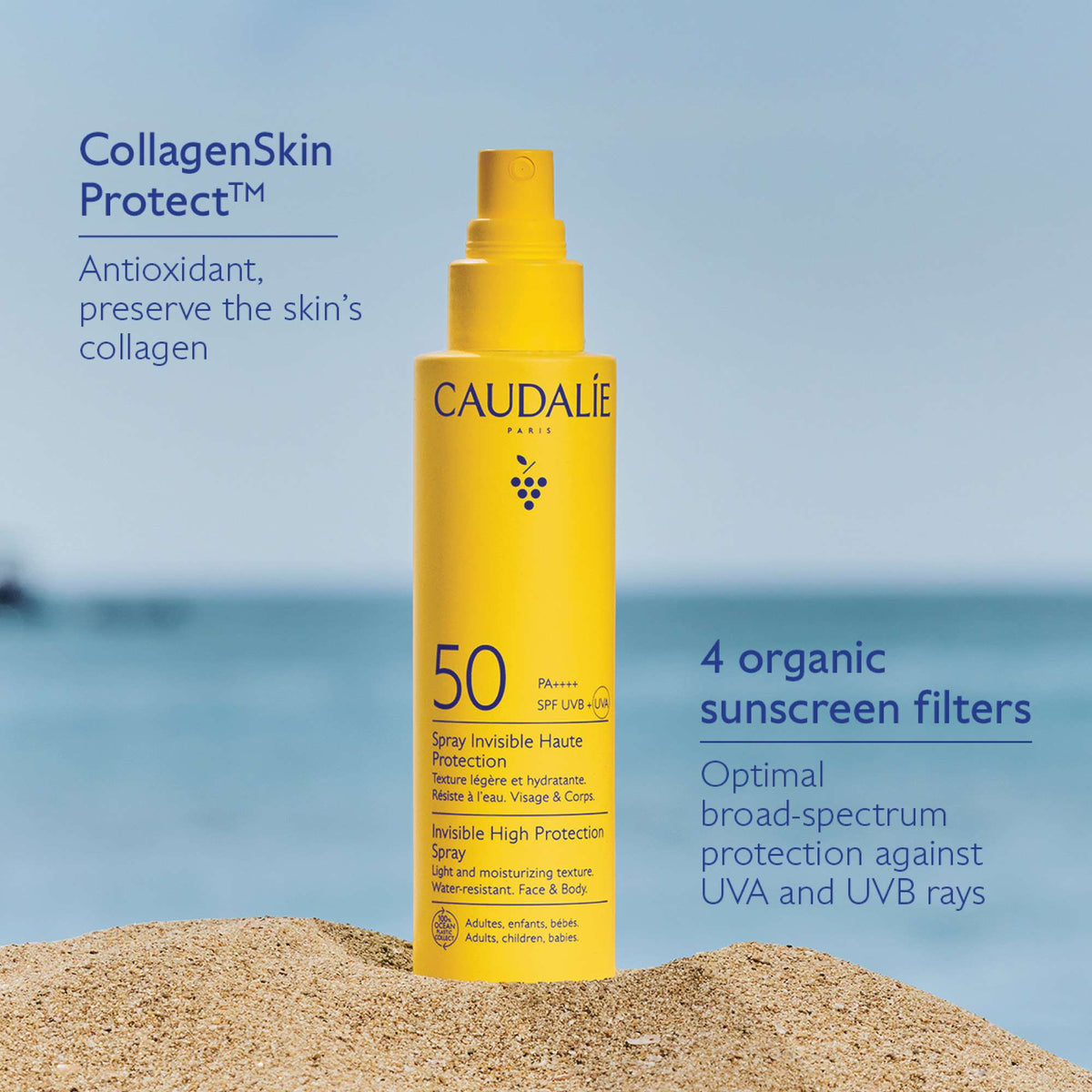 Caudalie Invisible High Protection Spray SPF50 150 ml