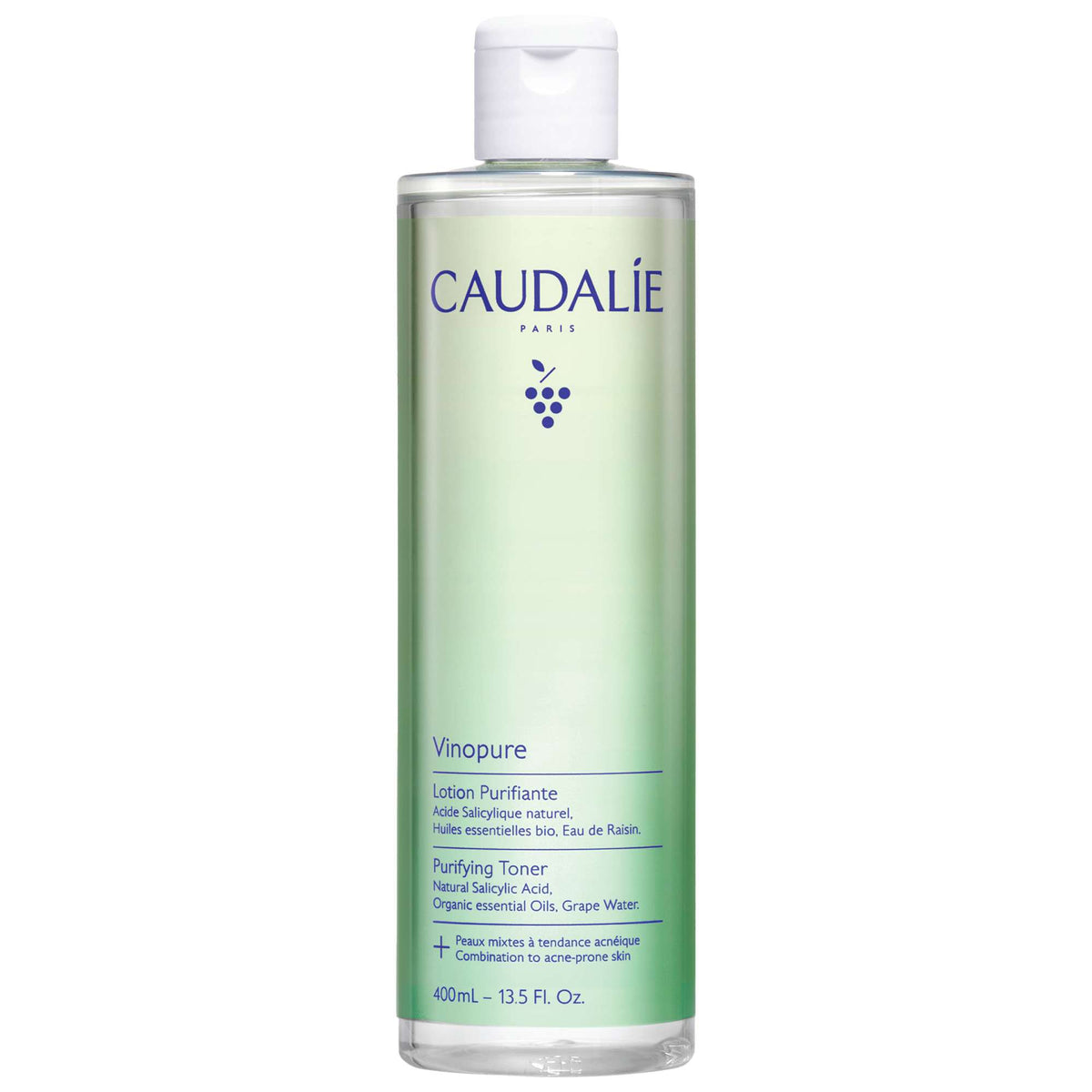 Caudalie Vinopure Natural Salicylic Acid Pore Minimising Toner 400 ml (Worth £44)