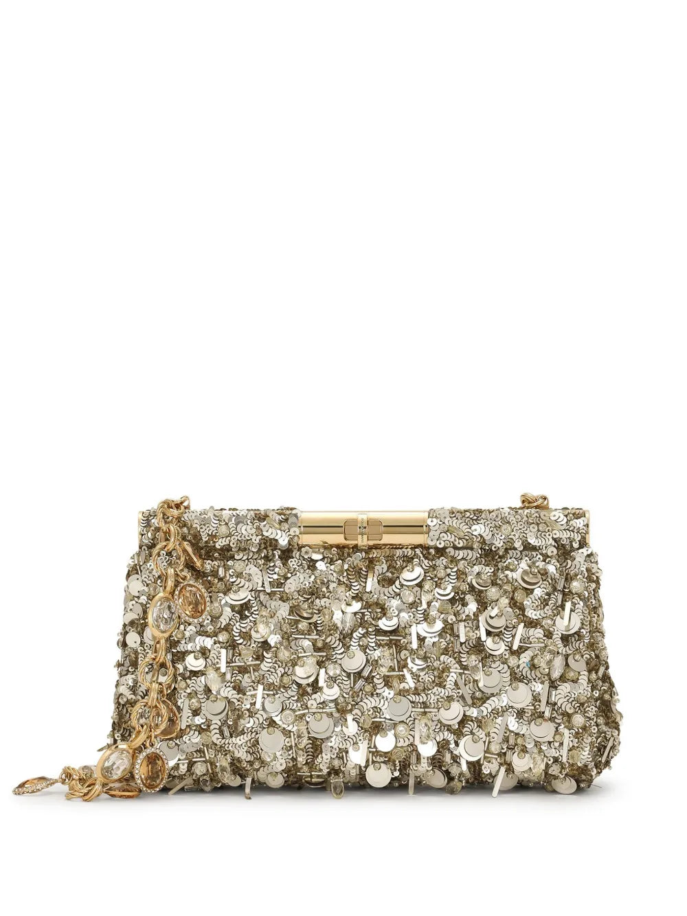 sequinned shoulder bag