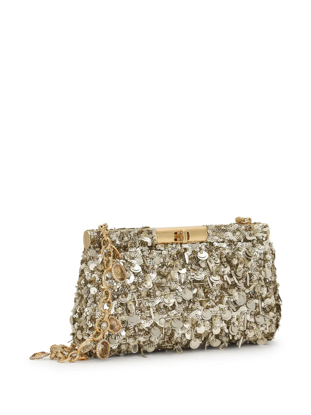 sequinned shoulder bag
