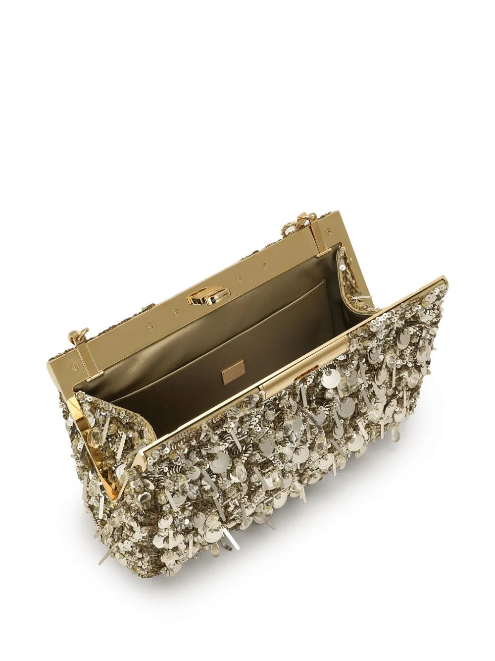 sequinned shoulder bag