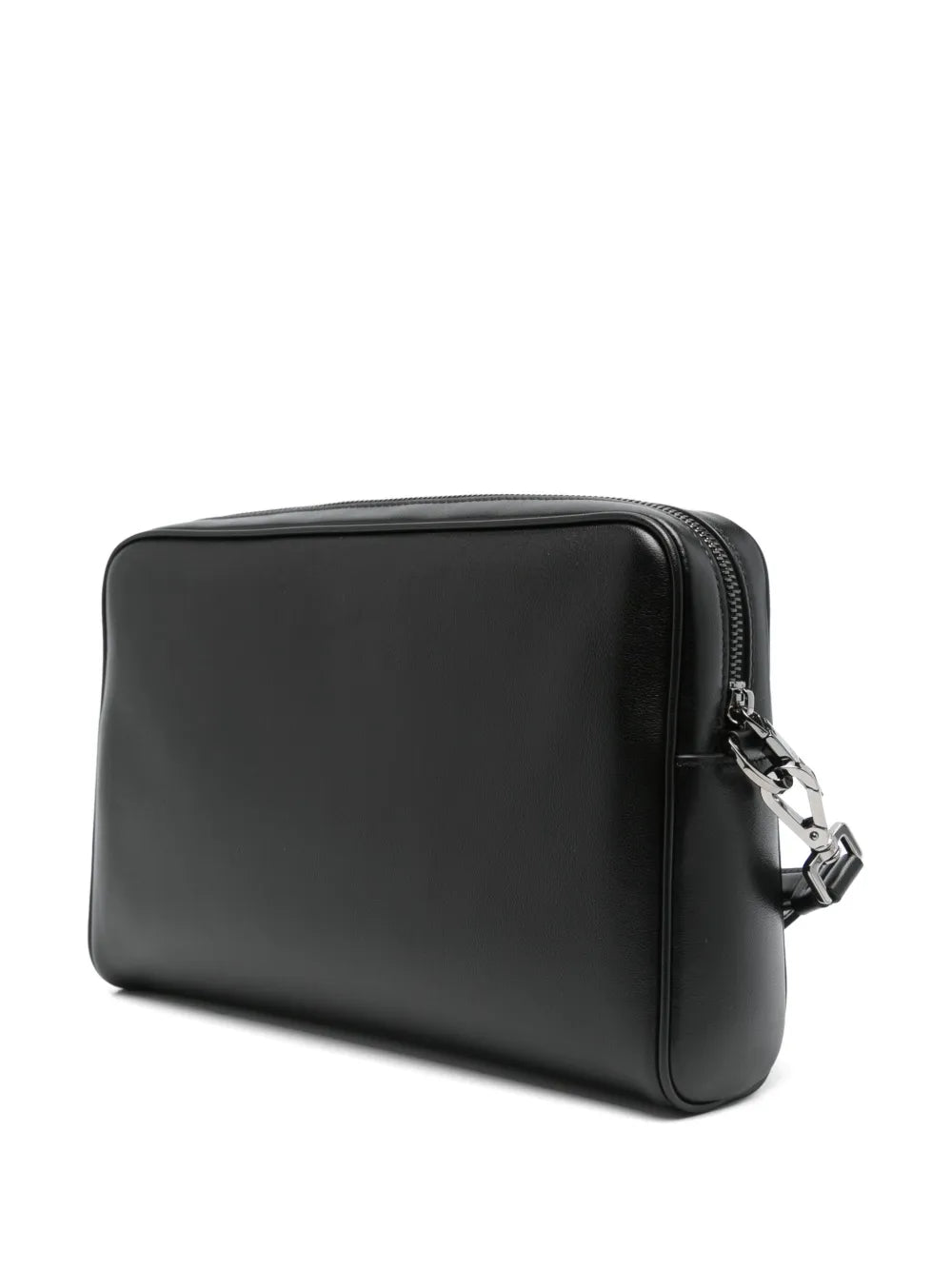 logo-plaque clutch bag