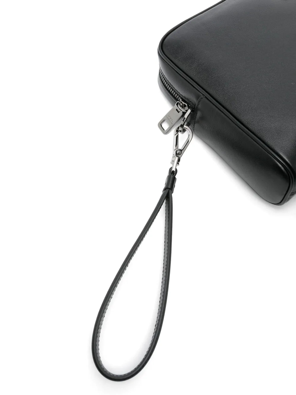 logo-plaque clutch bag