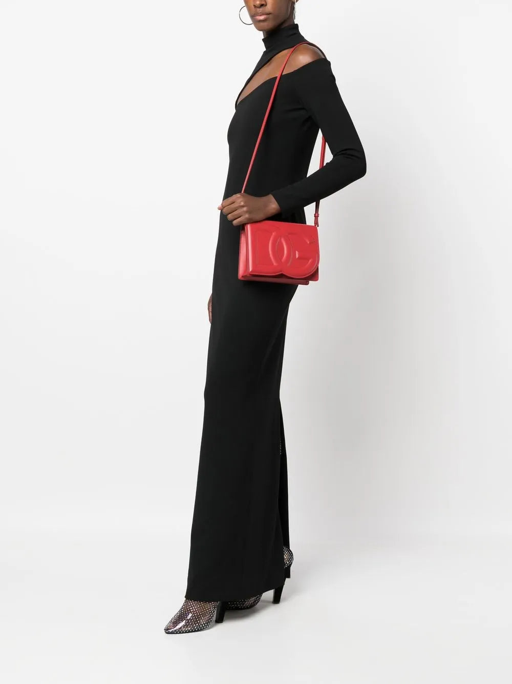 DG Logo leather cross body bag