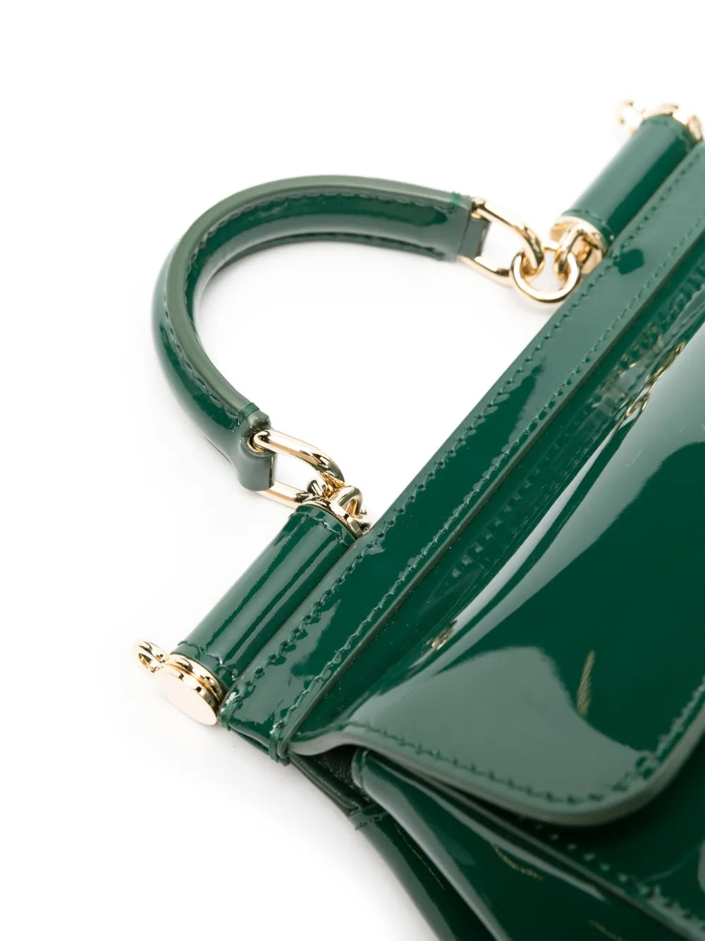 small Sicily patent-leather tote bag