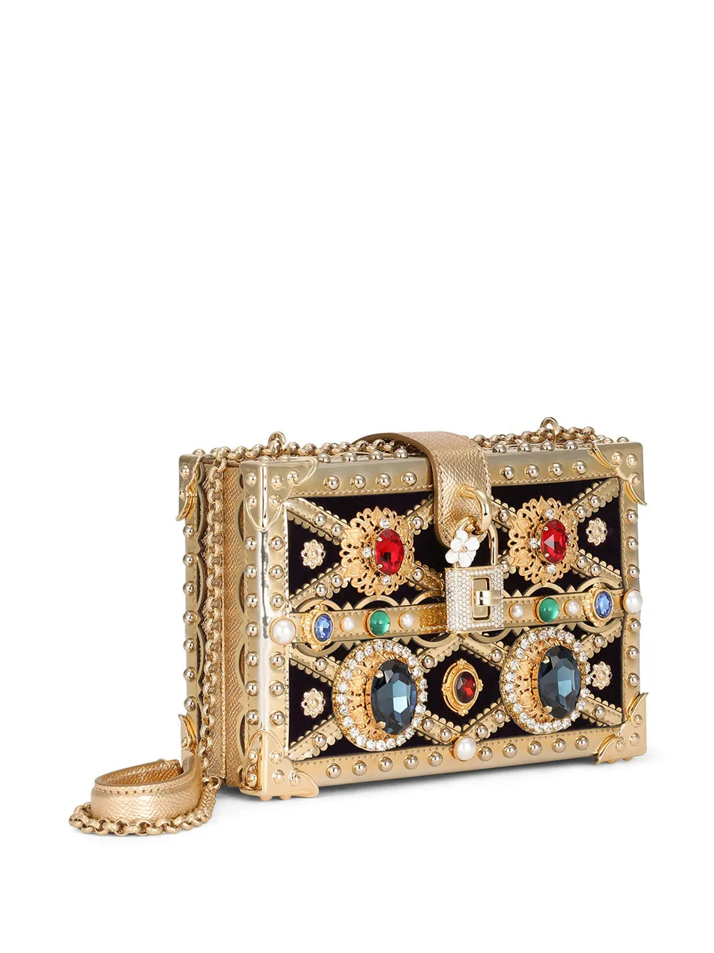 Dolce Box bejewelled top-handle bag