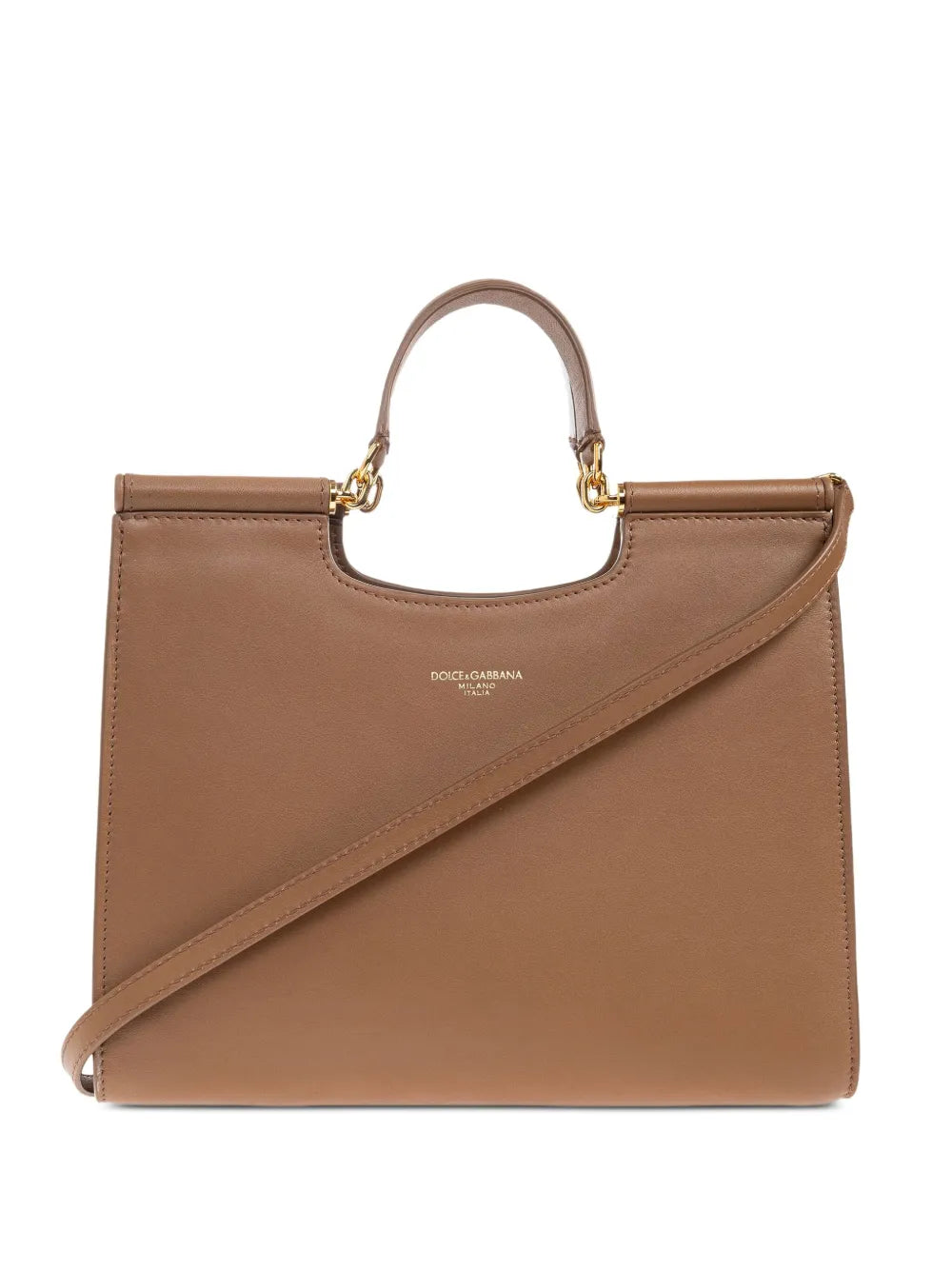 top-handle leather tote bag