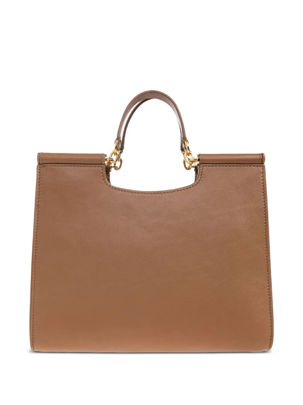 top-handle leather tote bag