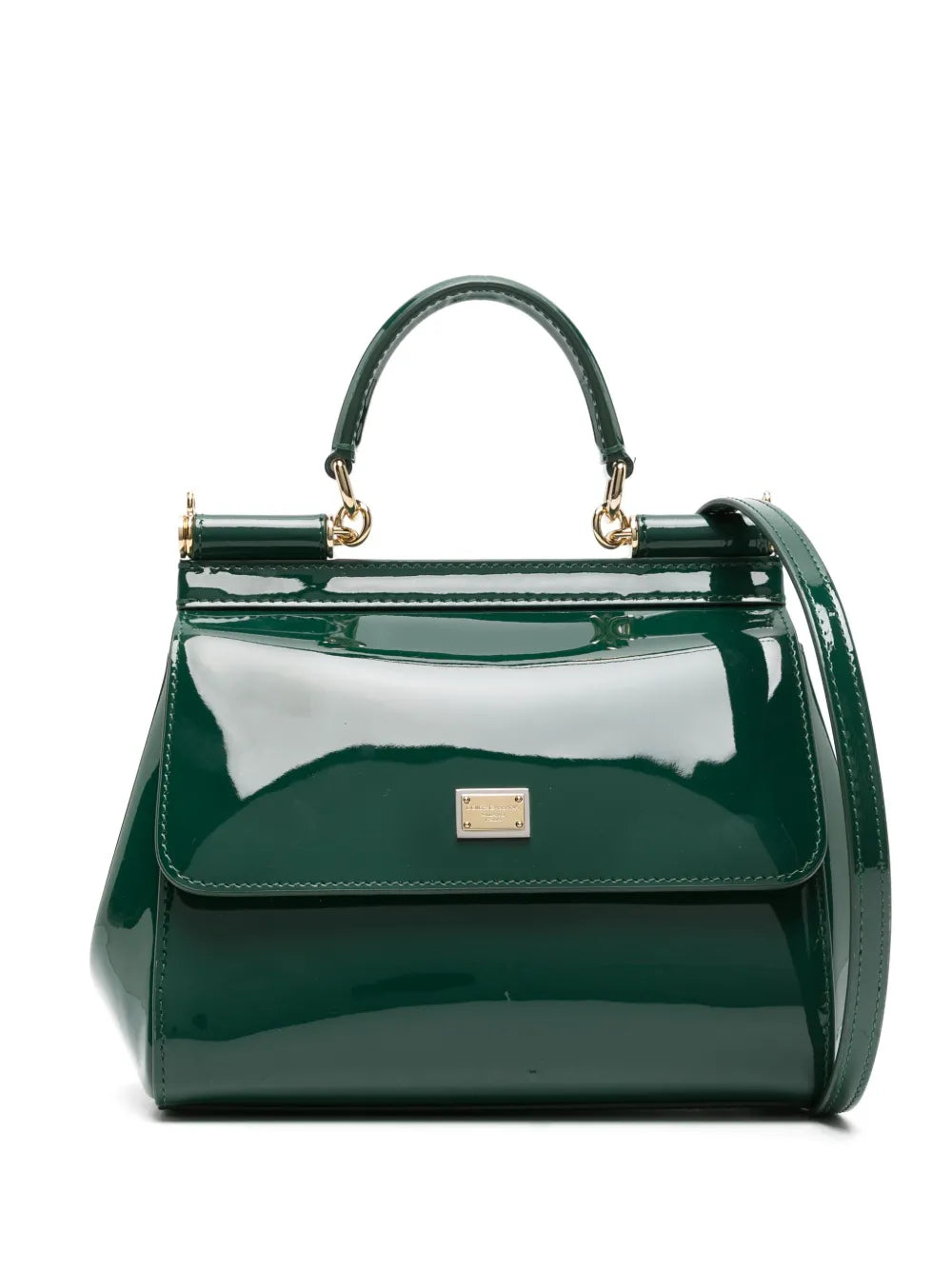 medium Sicily patent-leather tote bag