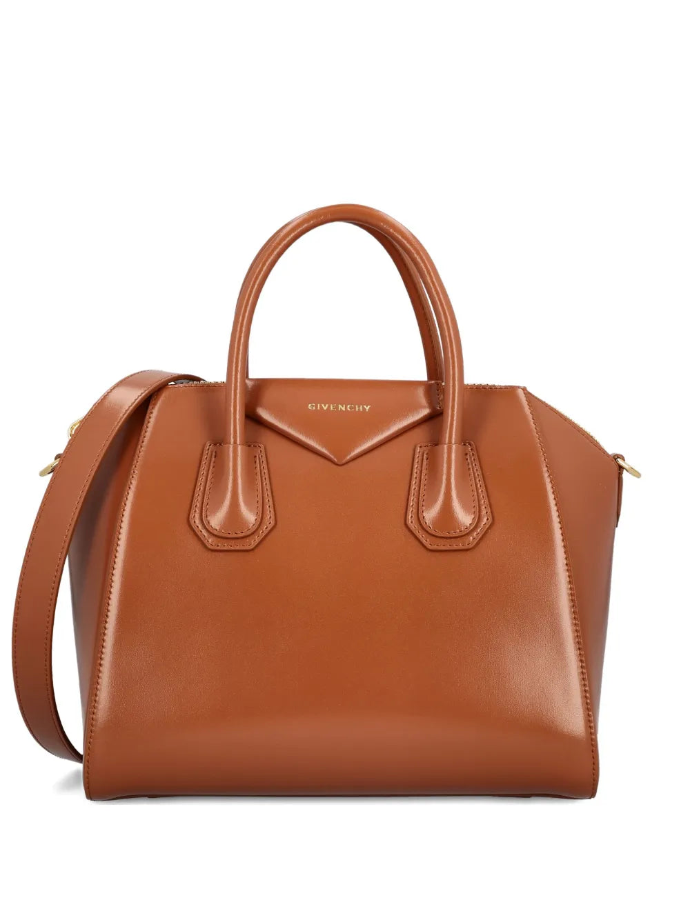 leather top-handle shoulder bag