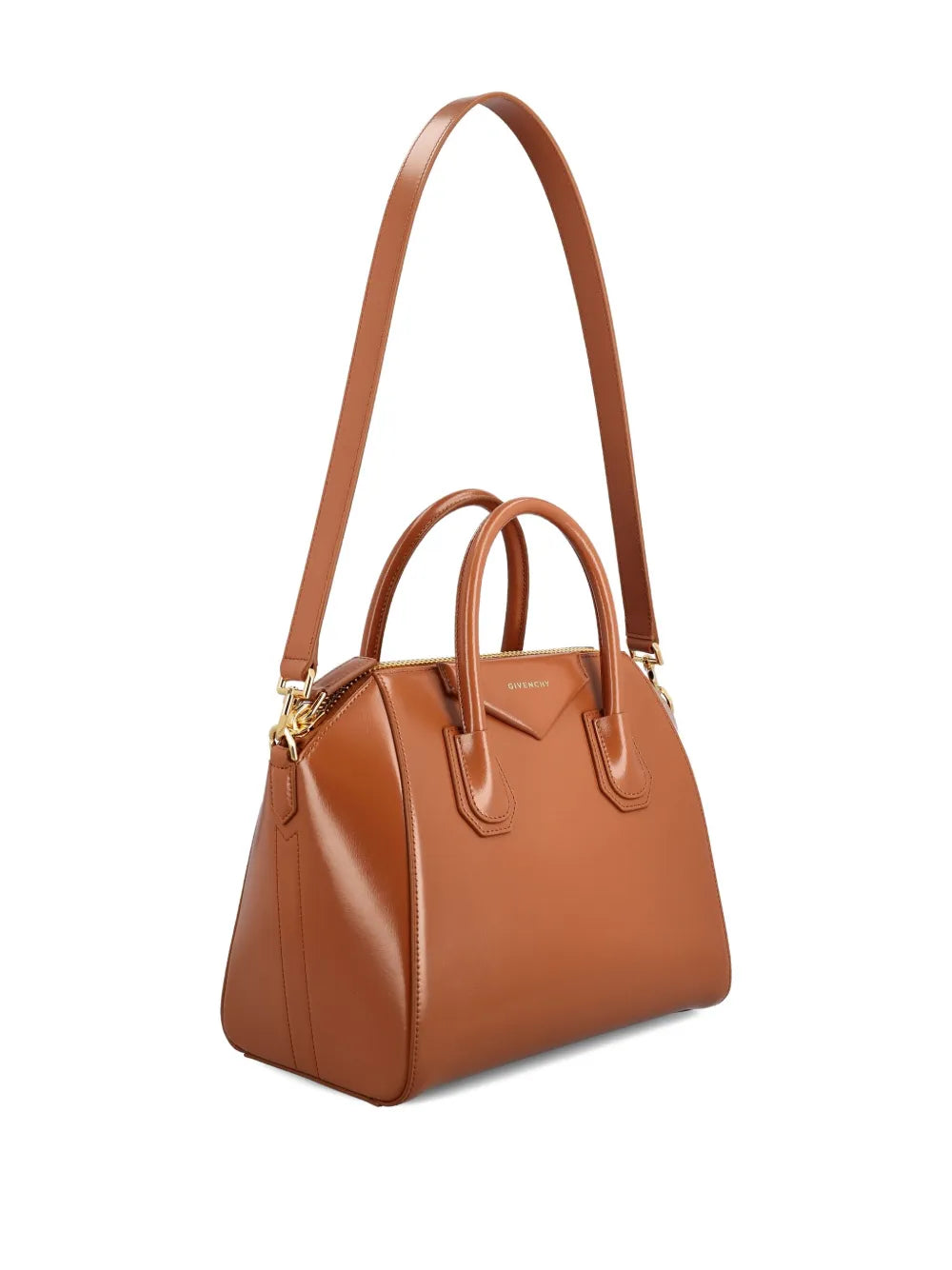 leather top-handle shoulder bag