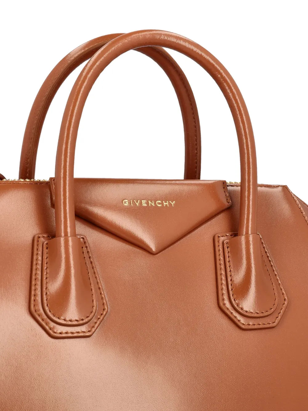 leather top-handle shoulder bag