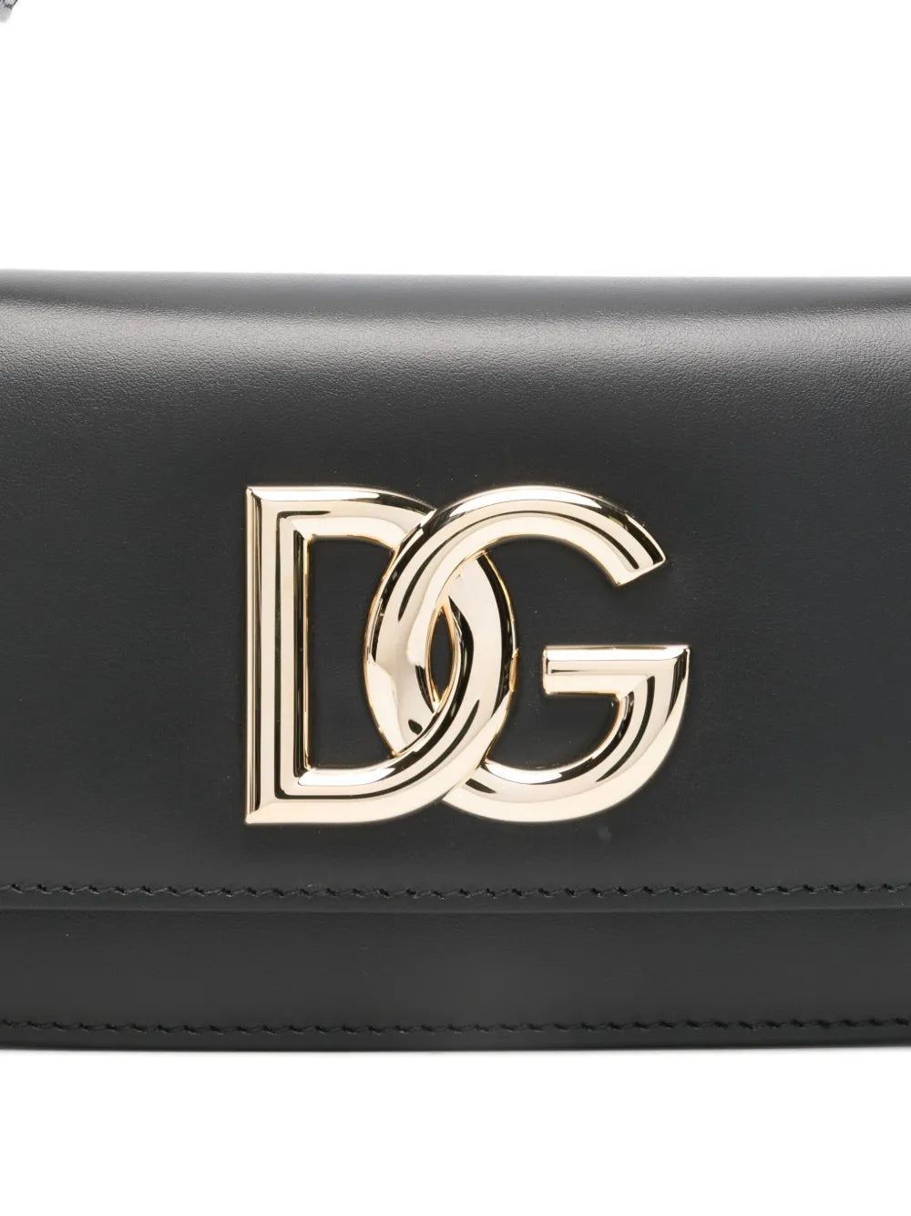 mini logo-plaque leather cross-body bag