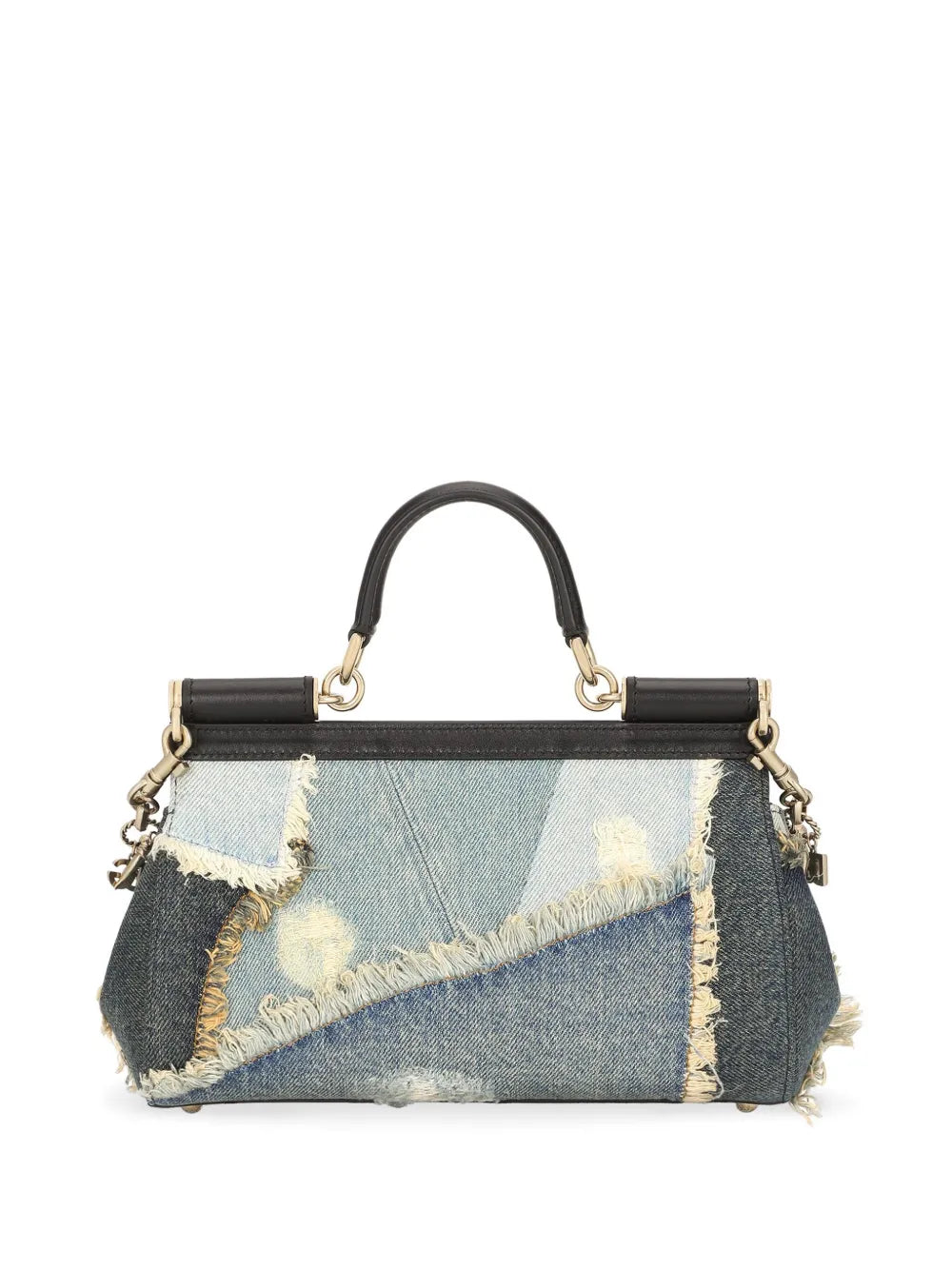 Sicily denim patchwork cross body bag