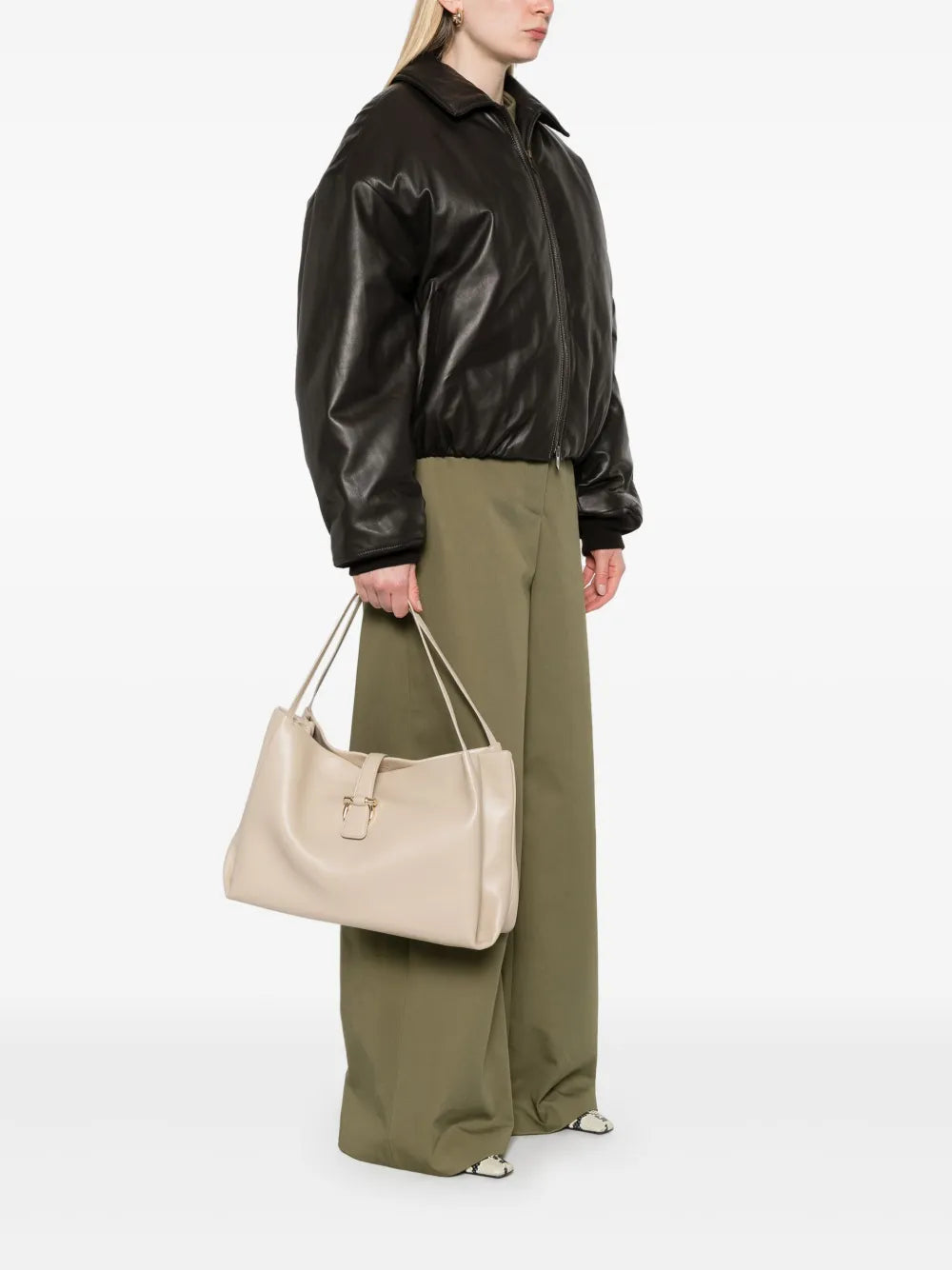Gancini-clasp tote bag