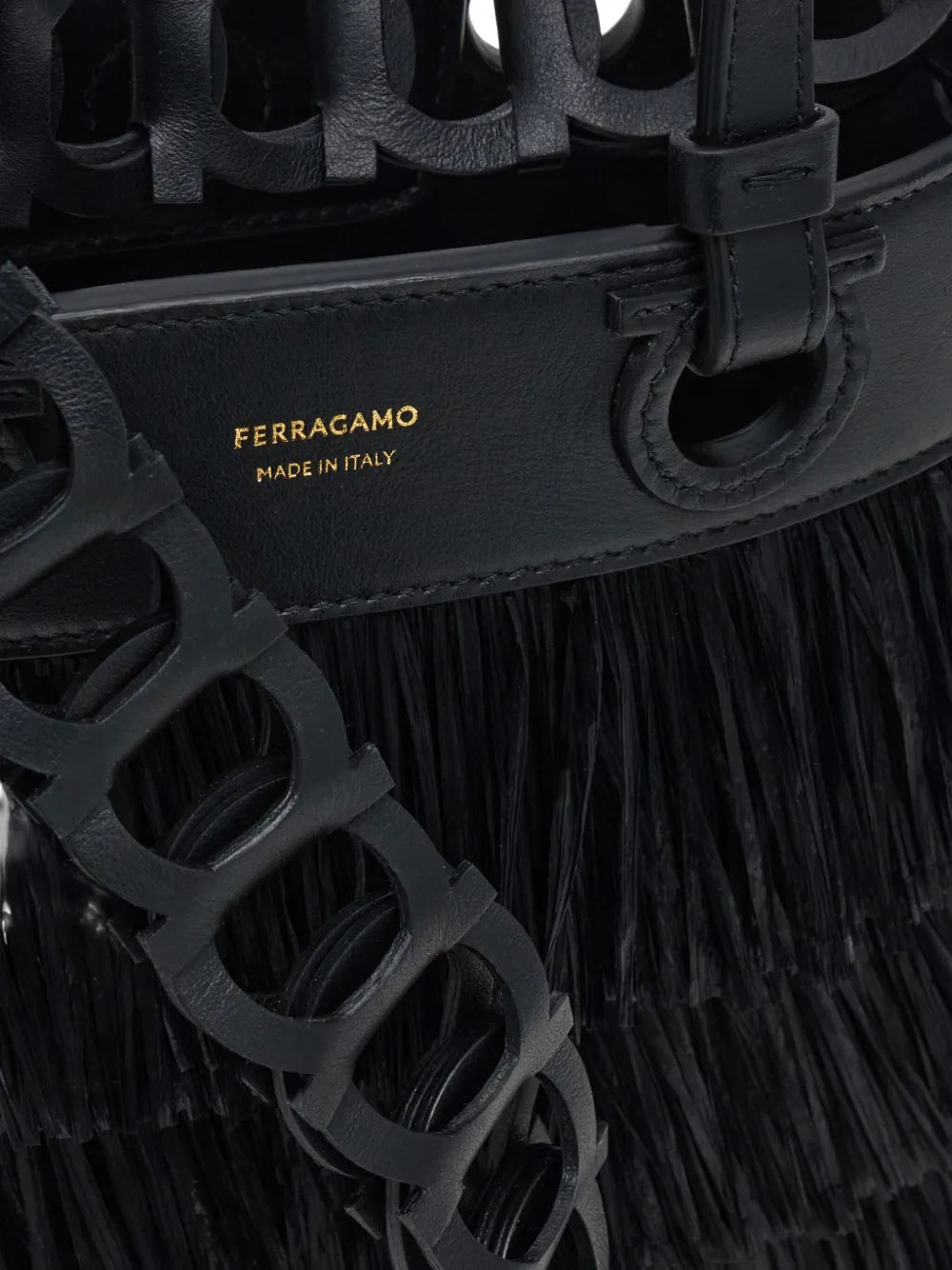 layered-fringe tote bag