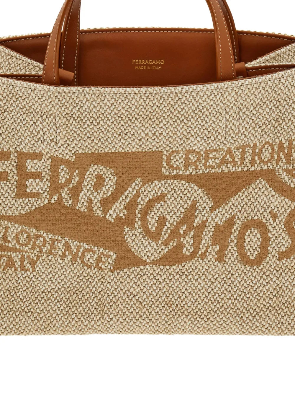 medium logo-embroidered tote bag