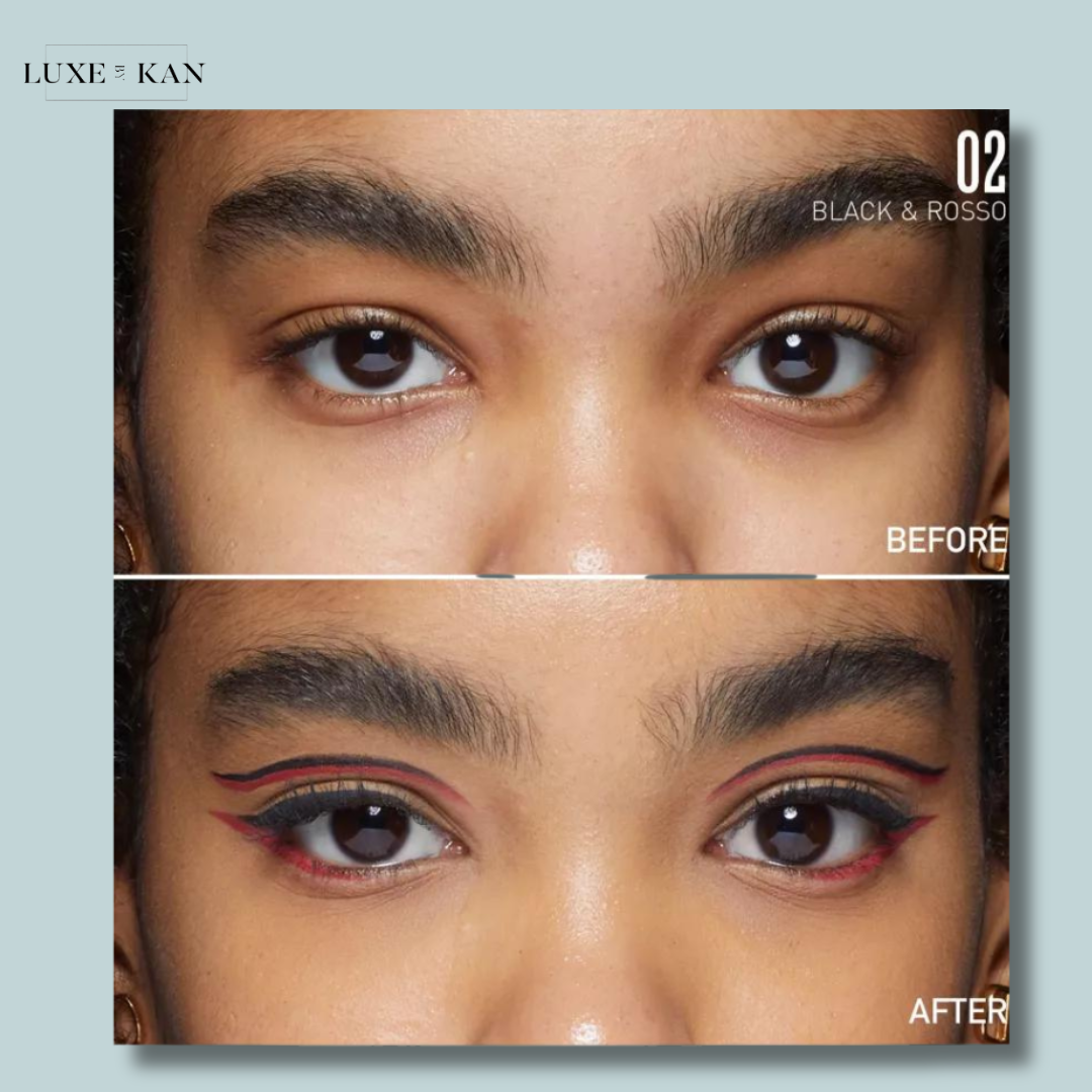 Valentino Beauty Twin Liner Double - Ended Eyeliner Black and Rosso 0.5 ml