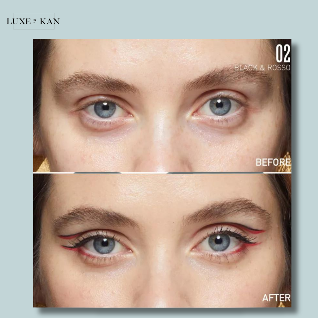 Valentino Beauty Twin Liner Double - Ended Eyeliner Black and Rosso 0.5 ml