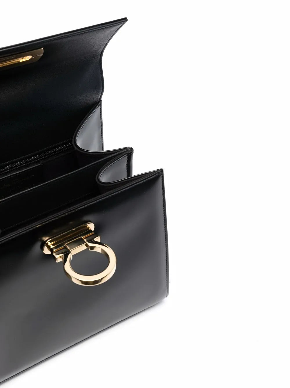 Gancini flip-lock leather bag