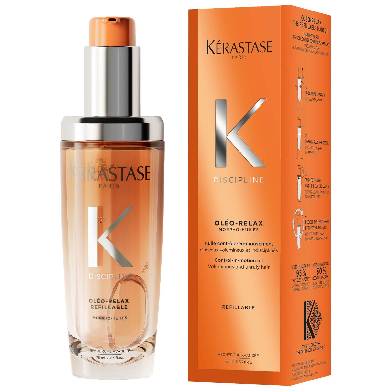 Kérastase Discipline L'Huile Oleo - Relax Refill Hair Oil 75 ml