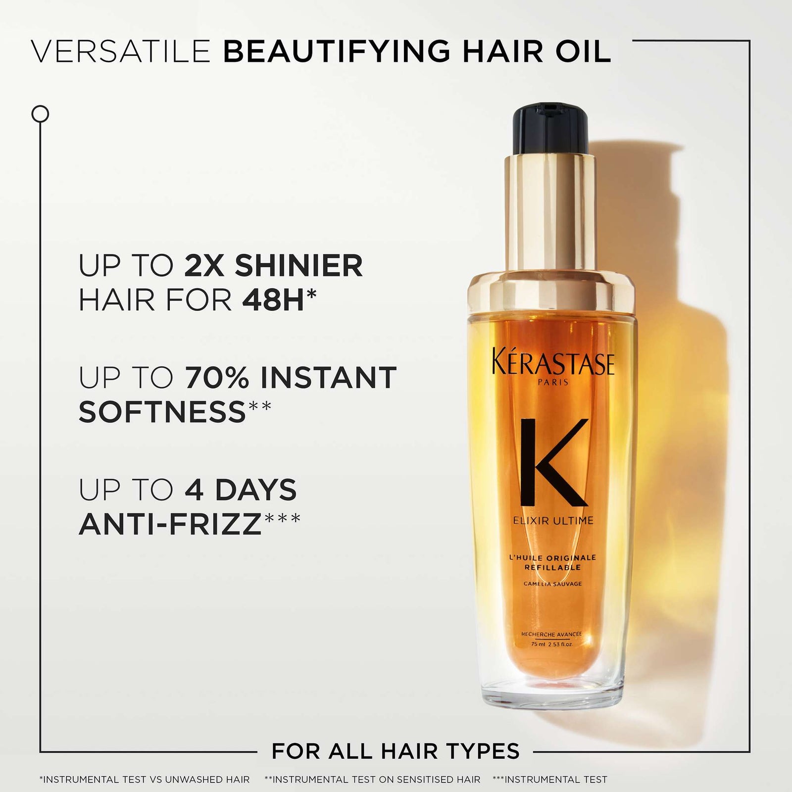 Kérastase Elixir Ultime L'Huile Originale: Iconic Hair Oil Refillable 75 ml