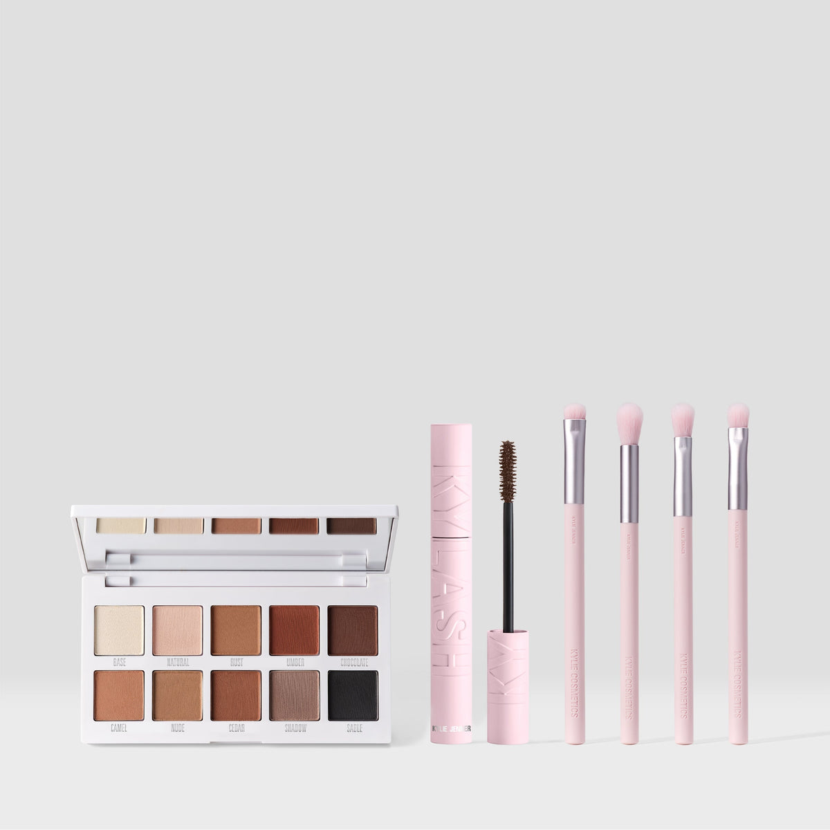 Kylie-Cosmetics Eyeshadow Brush & Classic Matte Palette & Kylash Mascara Bundle
