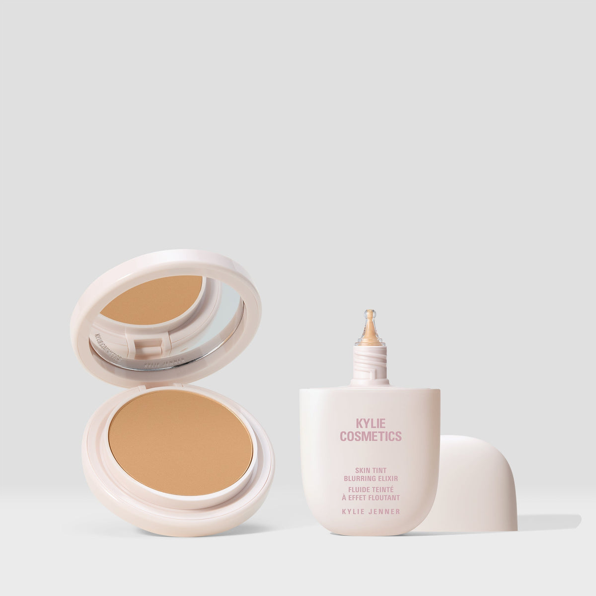 Kylie-Cosmetics Natural Blur Powder Foundation & Skin Tint Blurring Elixir Duo