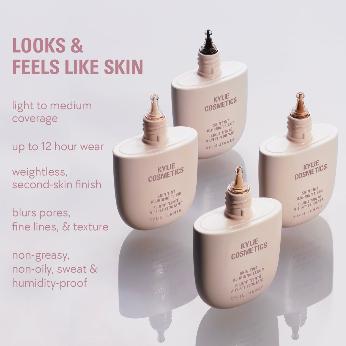 Kylie-Cosmetics Natural Blur Powder Foundation & Skin Tint Blurring Elixir Duo