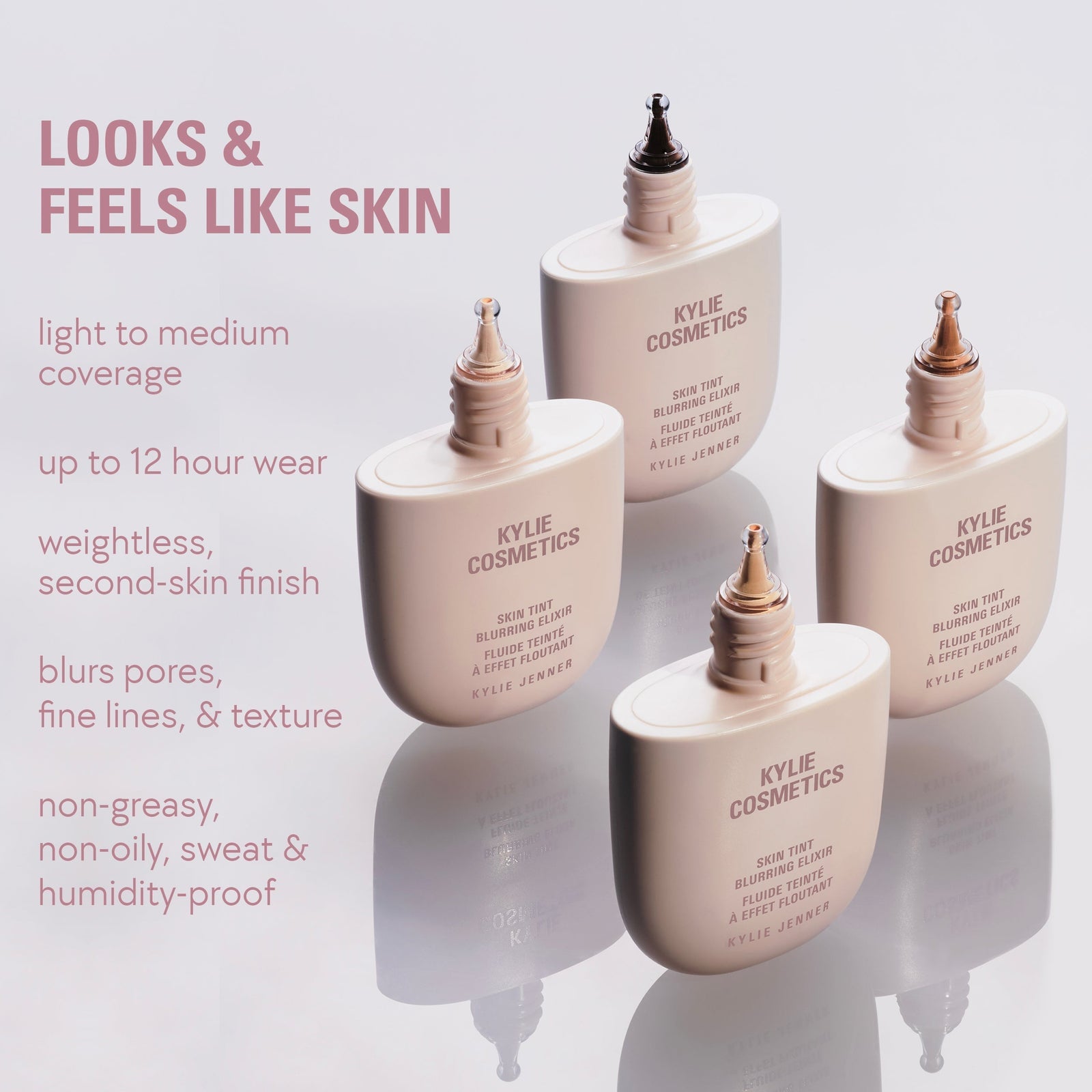 Kylie-Cosmetics Natural Blur Powder Foundation & Skin Tint Blurring Elixir Duo