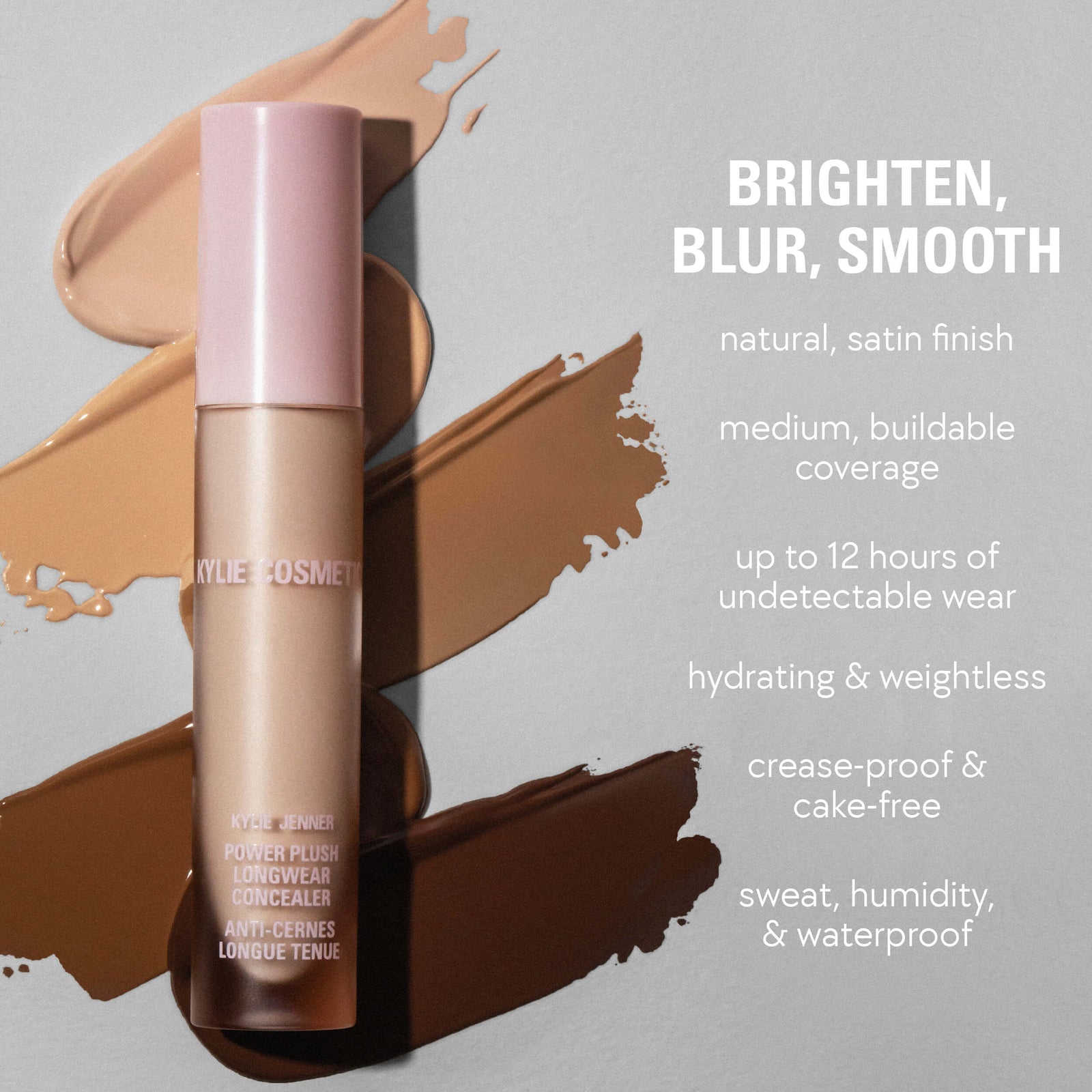 Kylie-Cosmetics Natural Blur Powder Foundation & Power Plush Concealer Duo