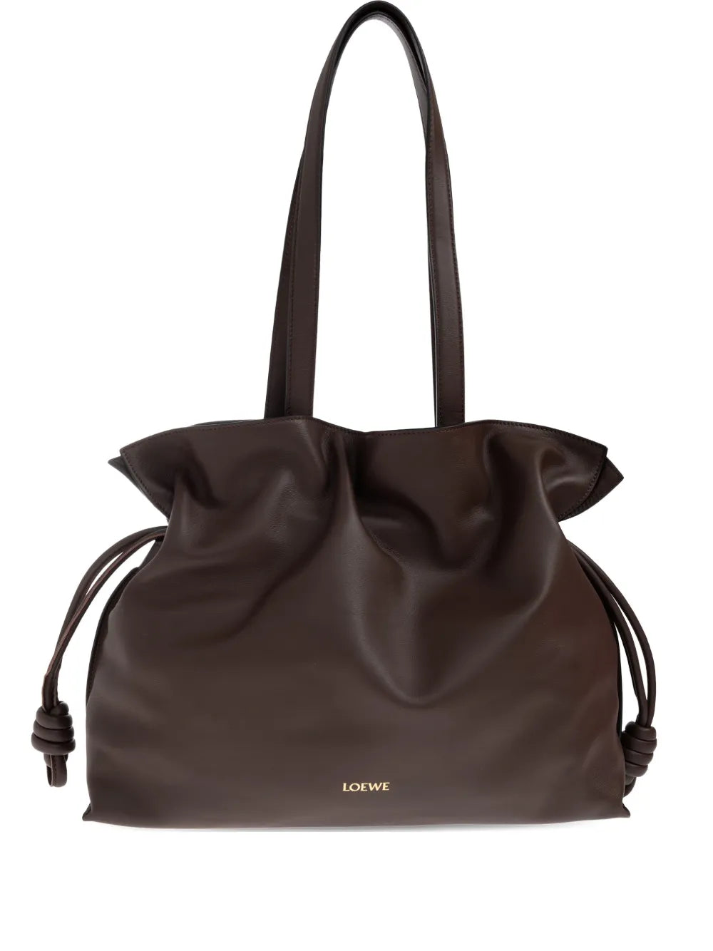 large Flamenco knot-detail leather tote bag