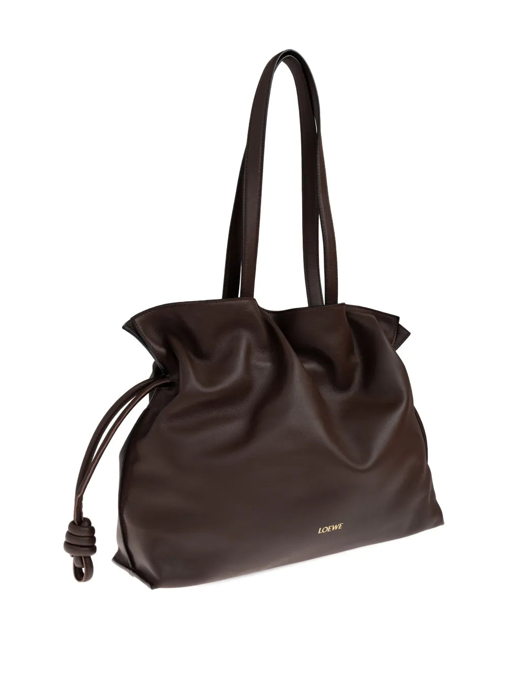 large Flamenco knot-detail leather tote bag