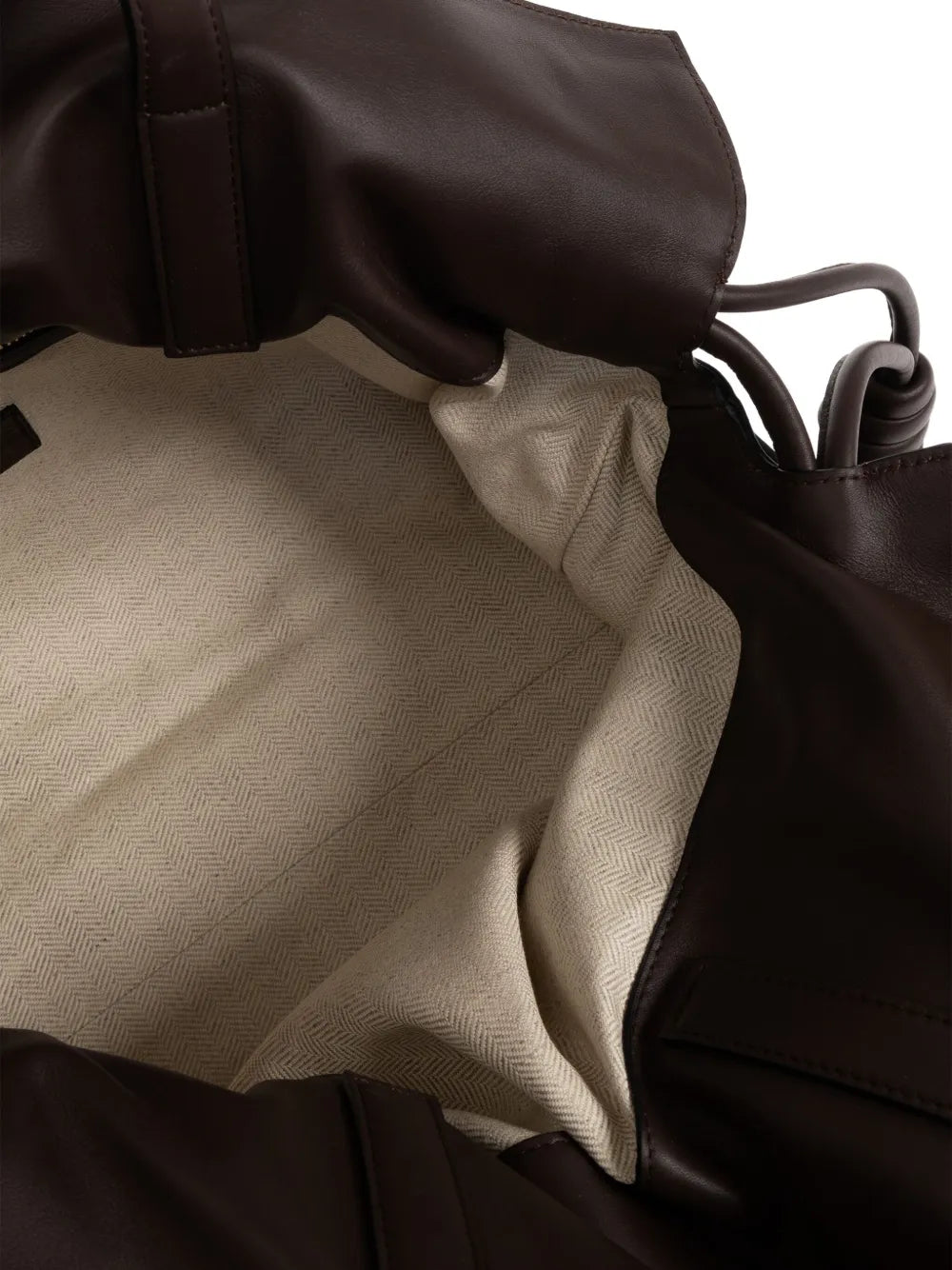 large Flamenco knot-detail leather tote bag