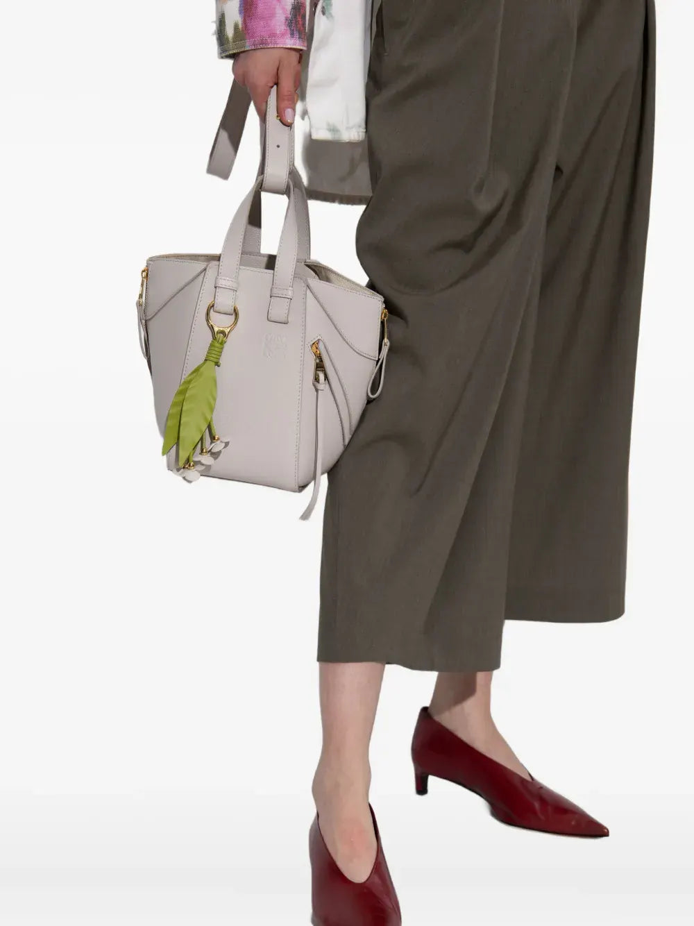 Hammock leather tote bag