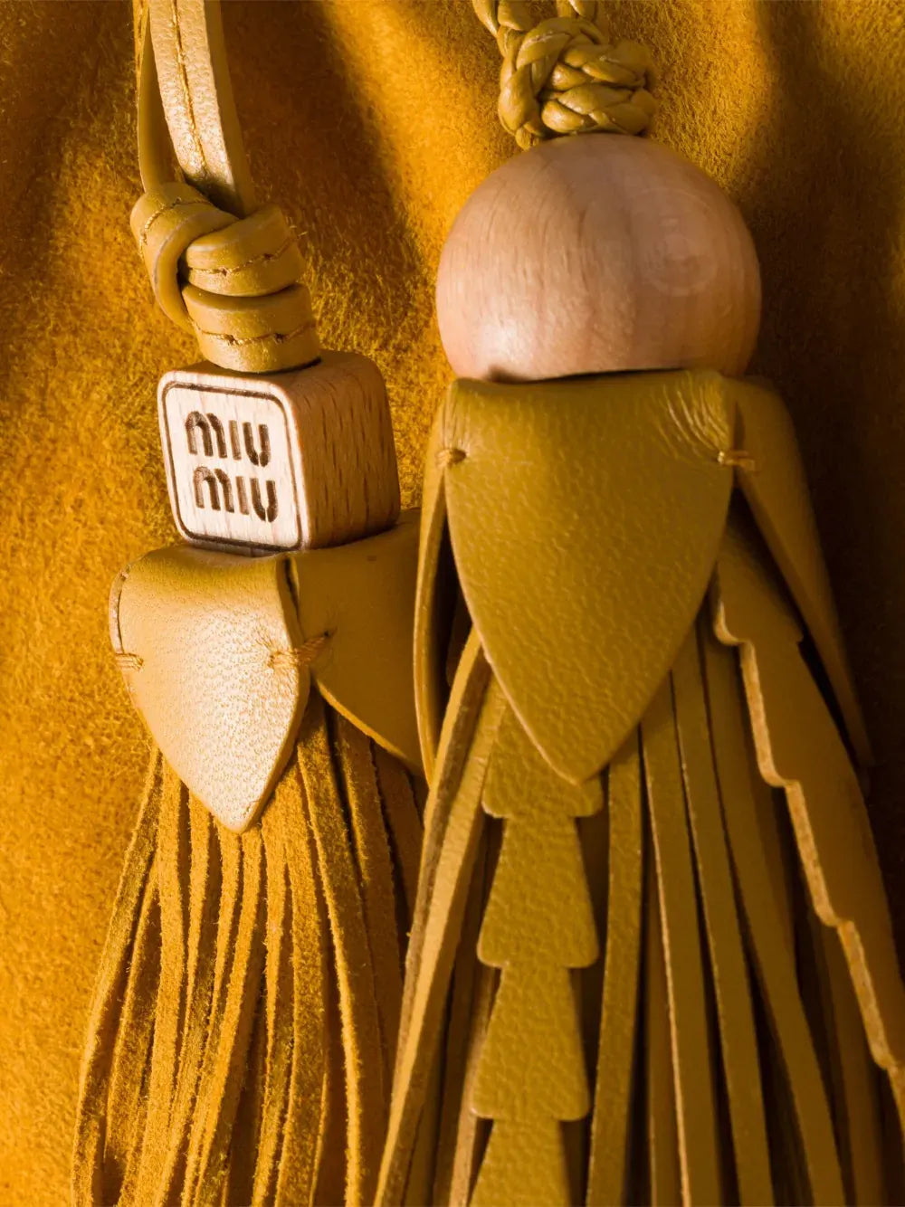 tassel leather tote bag