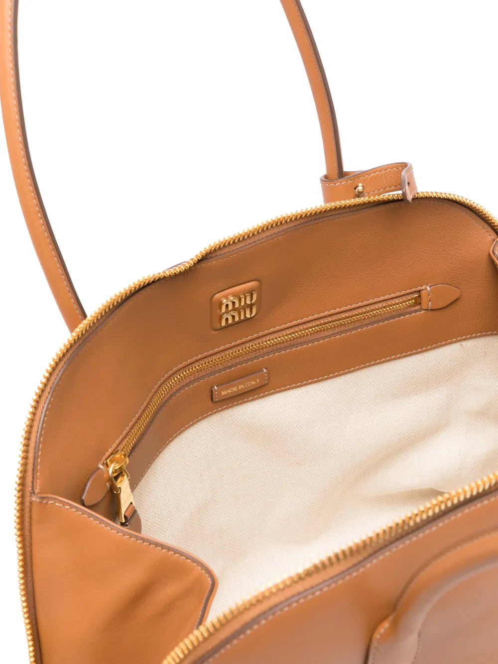 embossed-logo tote bag