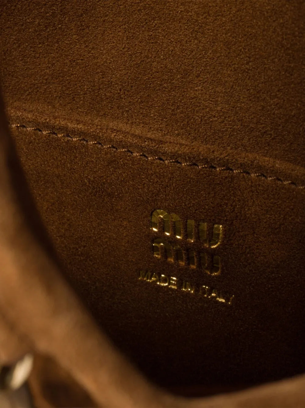 Trick suede tote bag