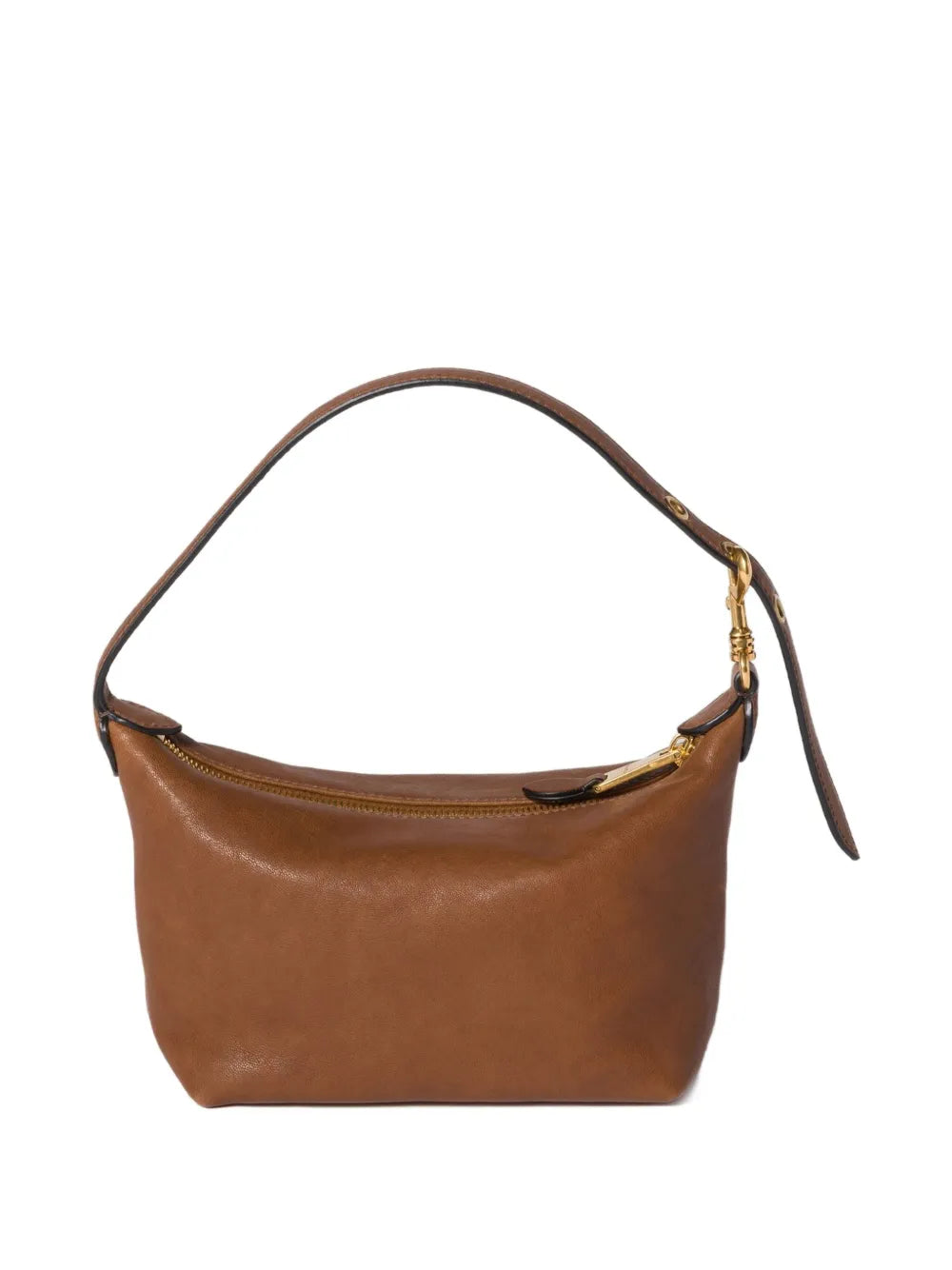 logo-embossed shoulder bag
