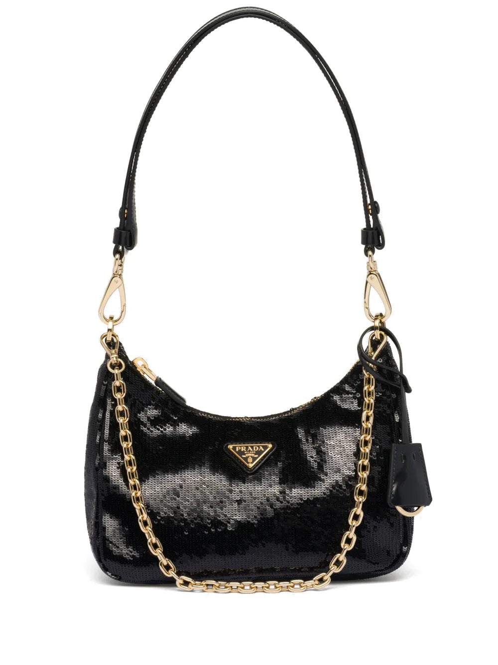 Re-Nylon sequinned mini bag