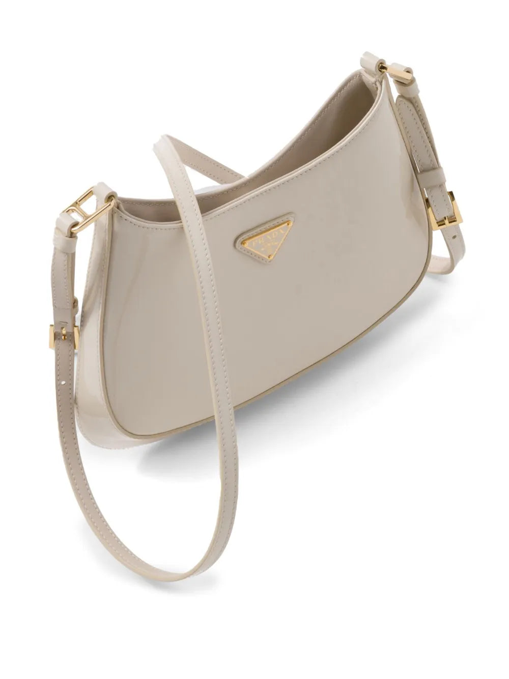 Cleo patent-leather shoulder bag