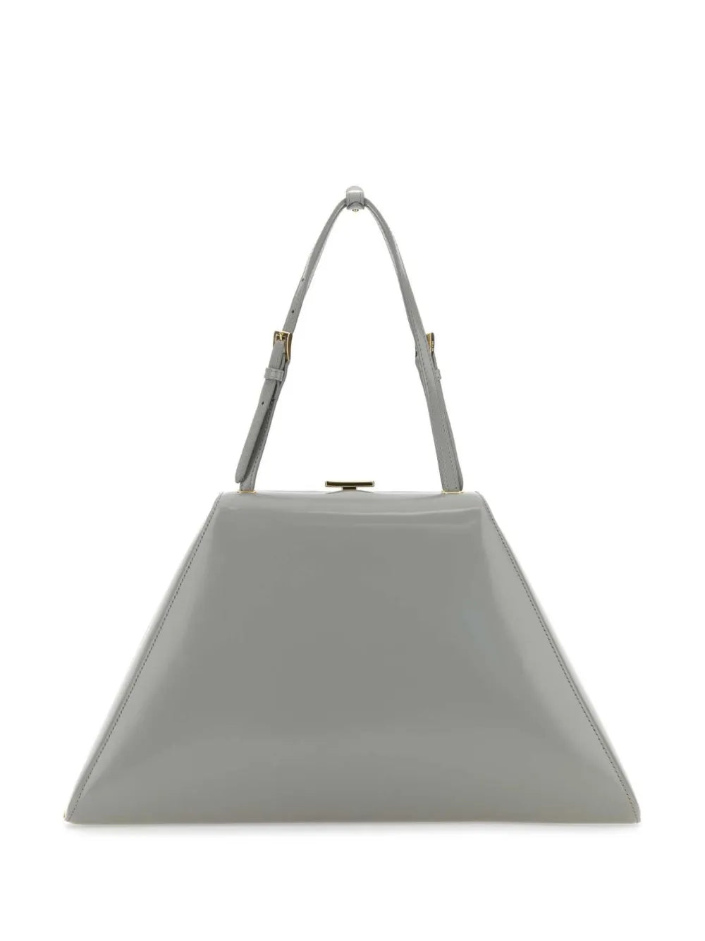 trapeze-shaped tote bag