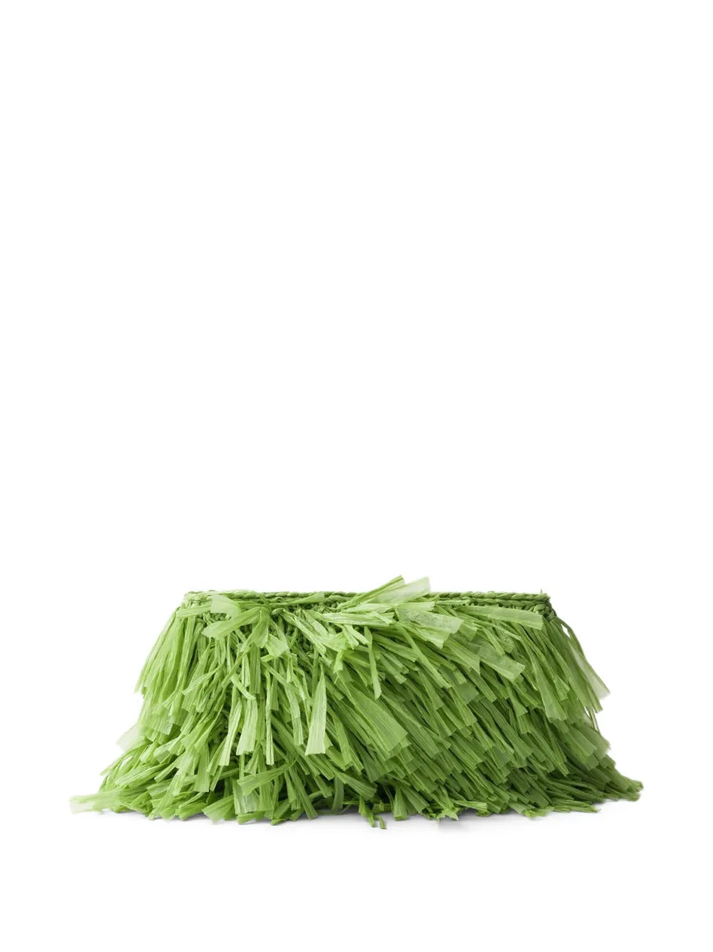 medium fringed crochet clutch bag
