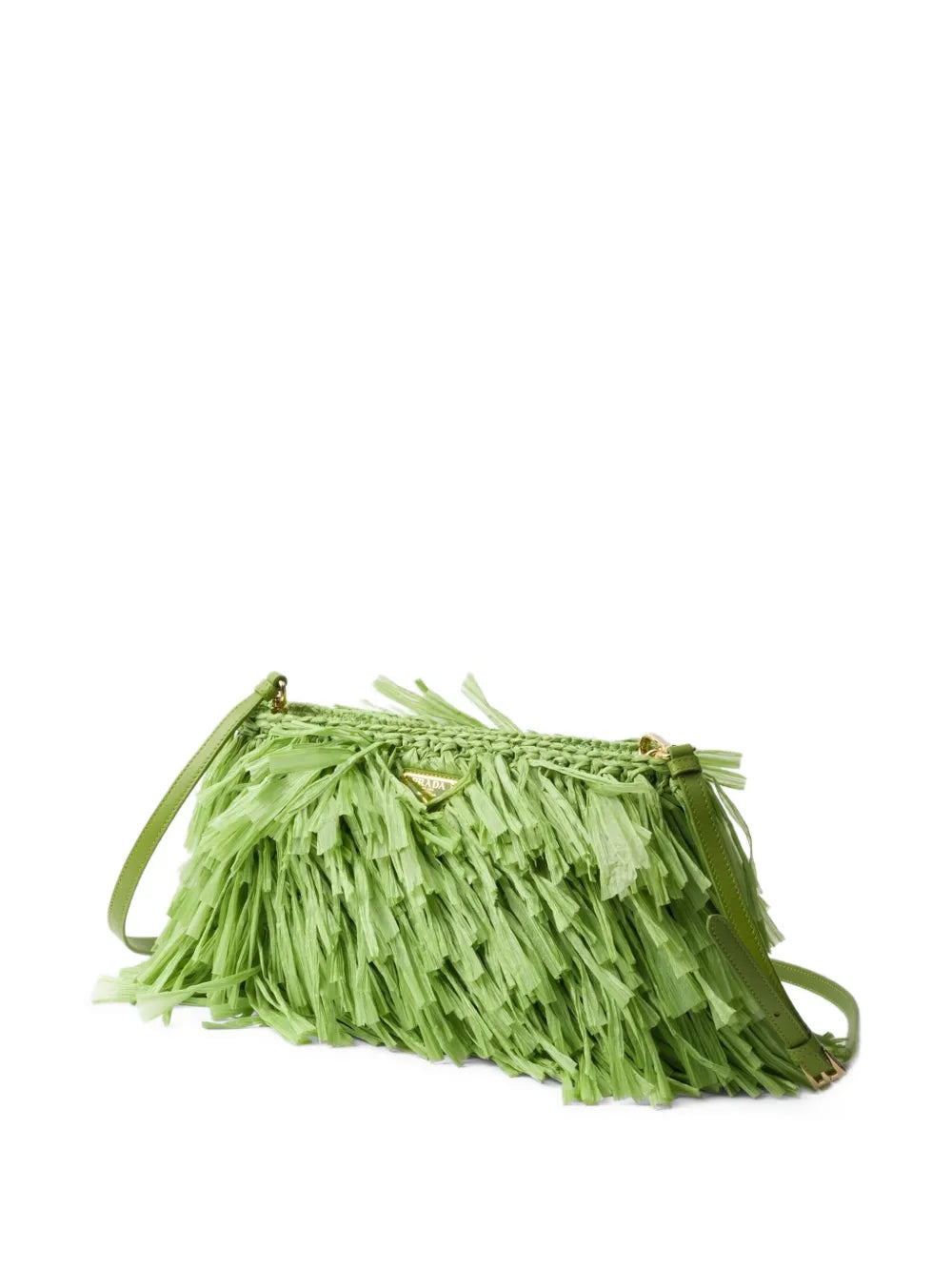 medium fringed crochet clutch bag