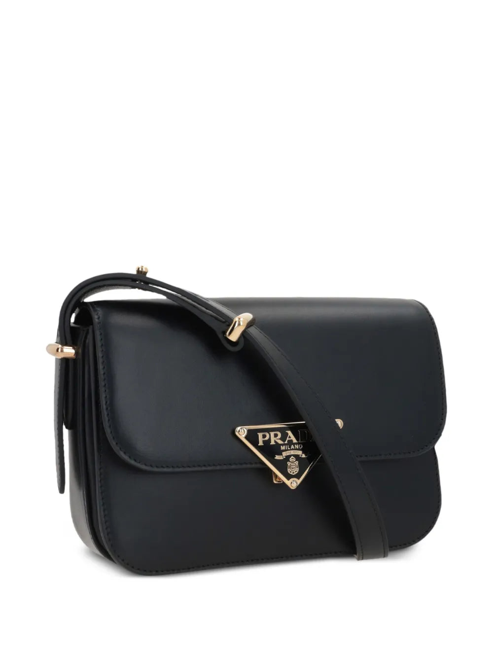 triangle-logo crossbody bag