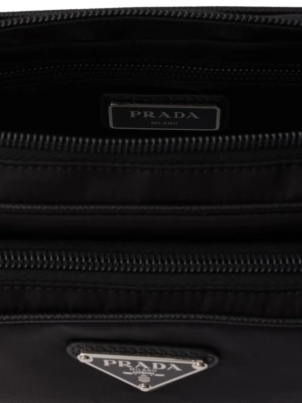 logo-plaque belt bag