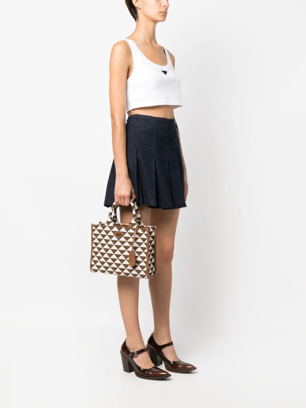 small Symbole jacquard tote bag