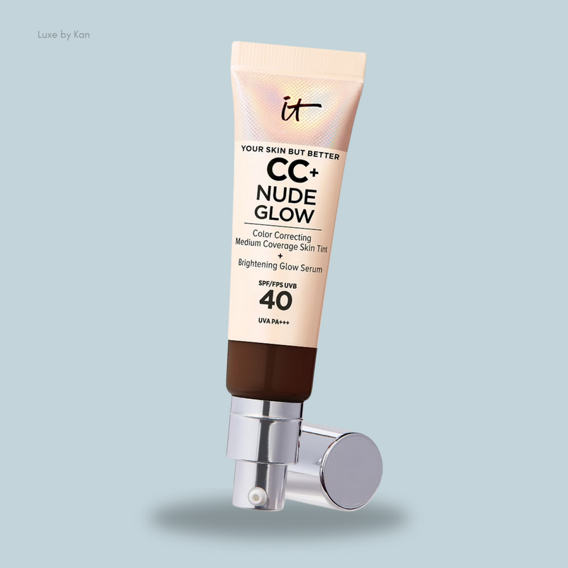 IT Cosmetics CC+ and Nude Glow Lightweight Foundation and Glow Serum with SPF40 32ml (Various Shades)