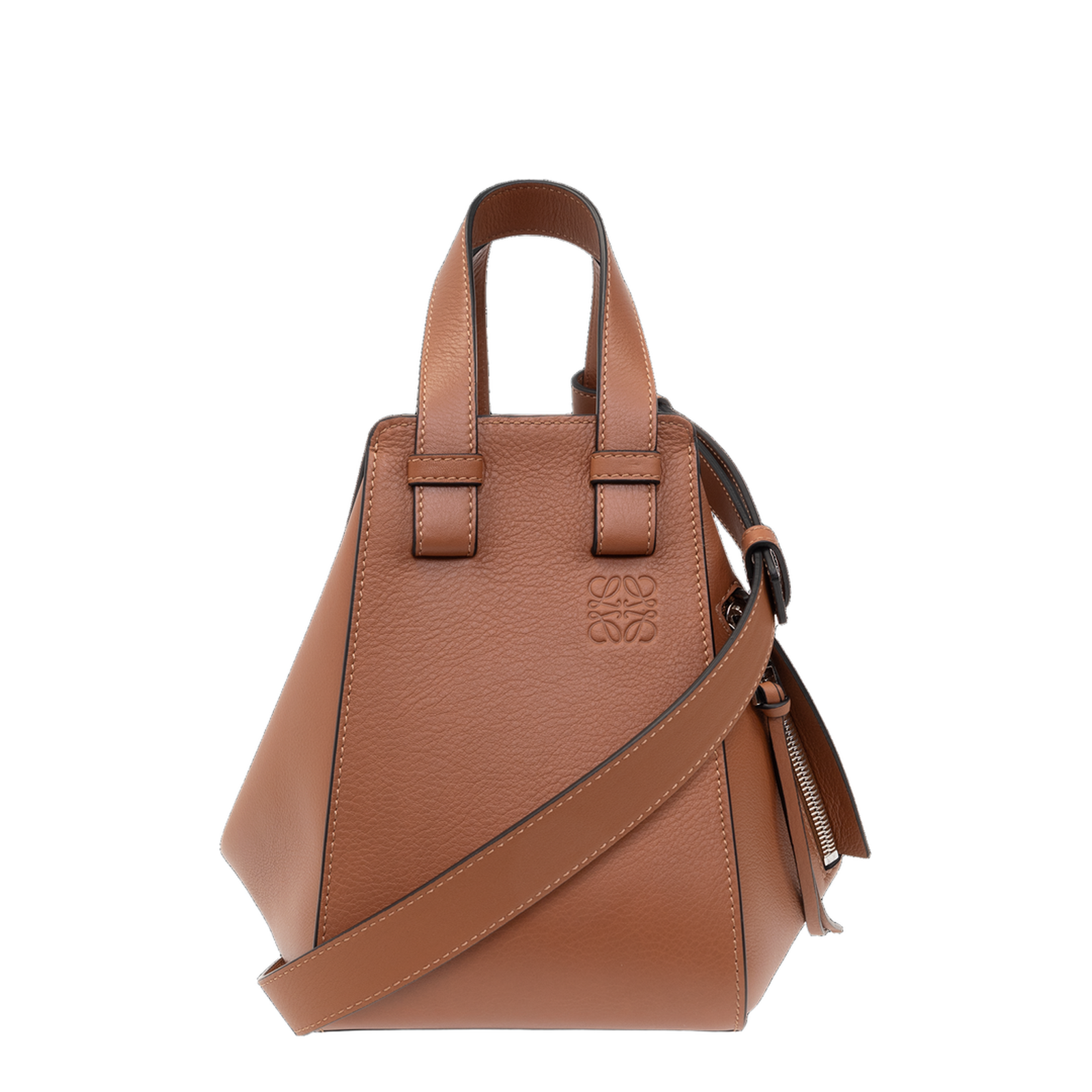 Hammock Leather Shoulder Bag - Tan